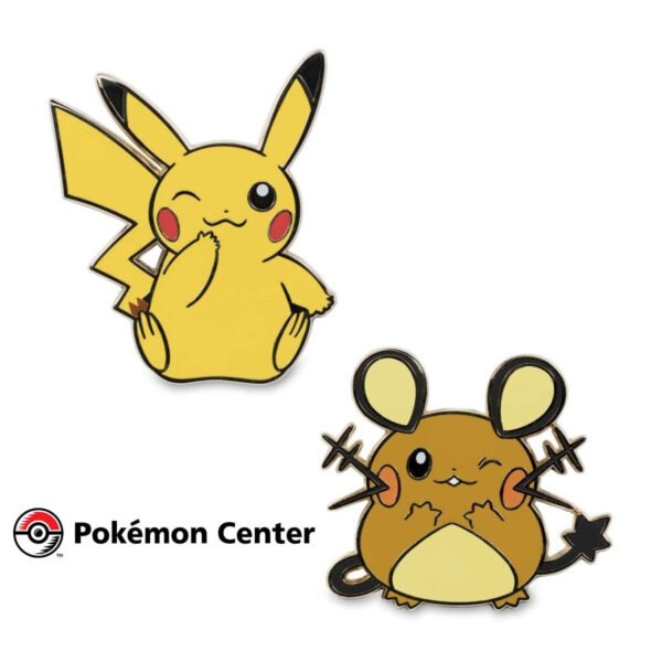 Pin - Pikachu y Dedenne - Pokemon Center - Cartas Pokemon Originales Tcg